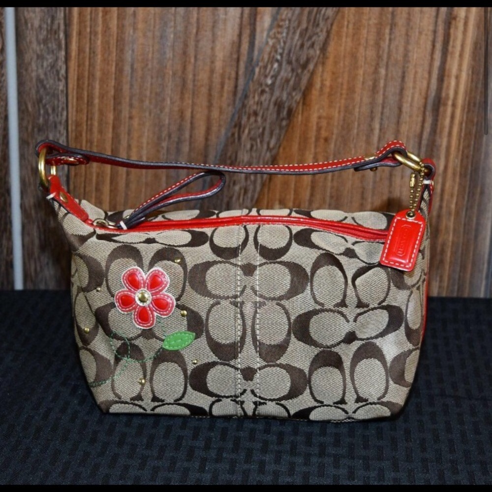 Coach Hampton Signature Motif Limited Edition Mini Bag # 41103